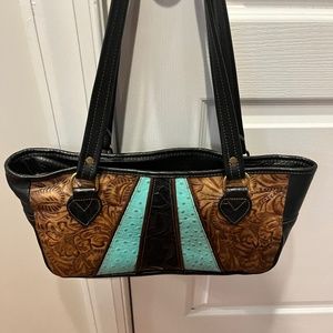 Leather handbag hand made